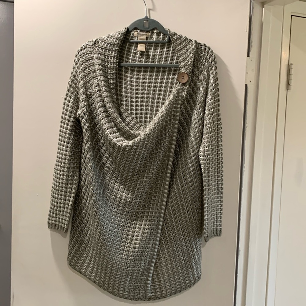 Vertigo Paris wrap sweater/cardigan/jacket L XL